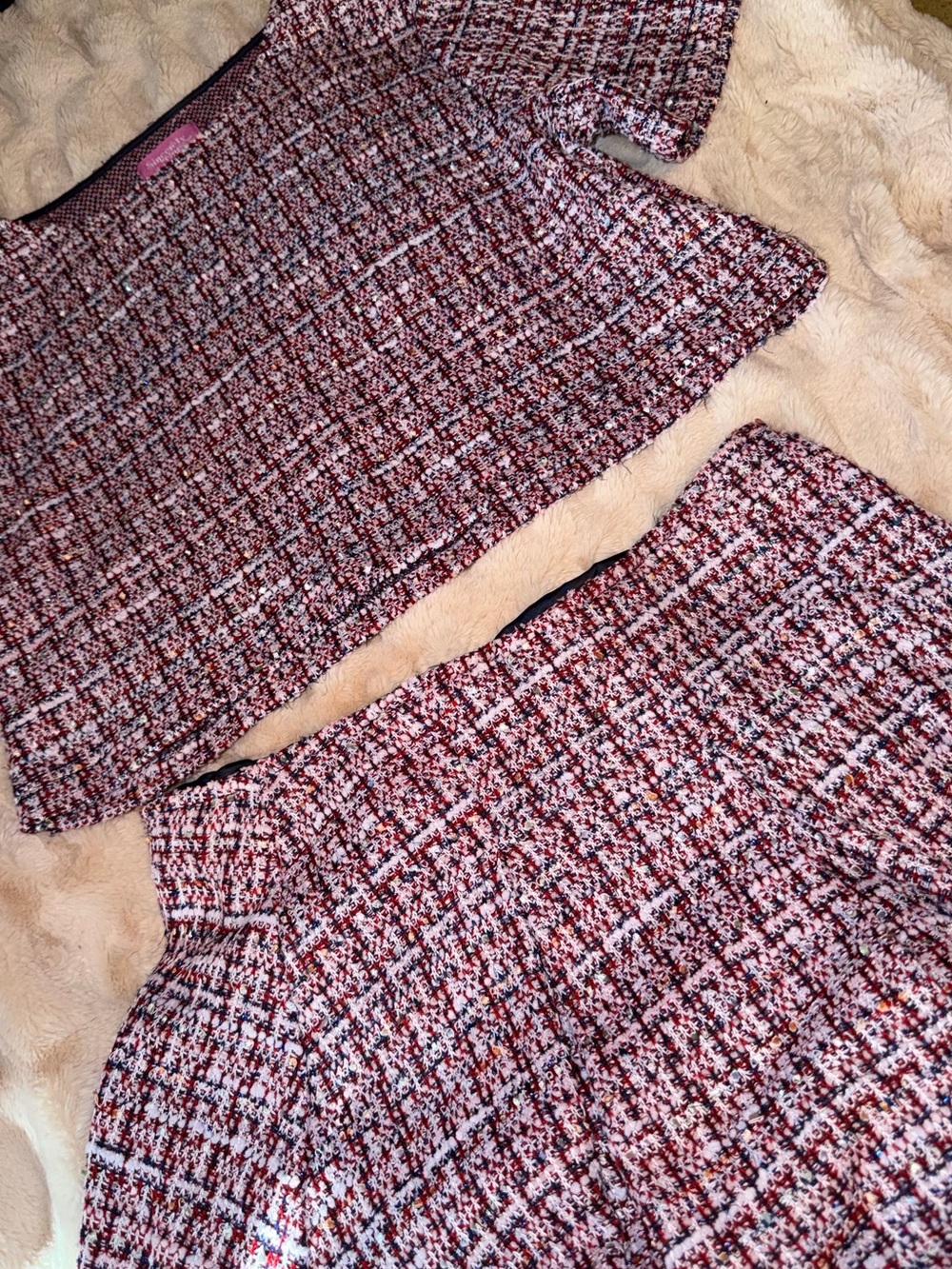 Sincerely Ours Tweed Knit matching set - Picture 3 of 4